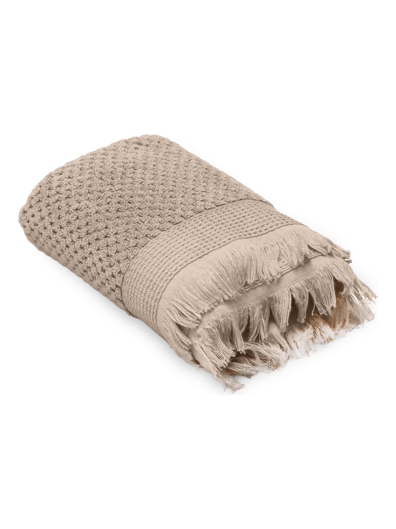 Serviette de toilette TETHYS Beige sable - Kiabi