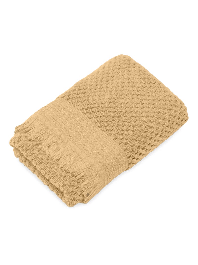 Serviette de toilette TETHYS Jaune foncé - Kiabi