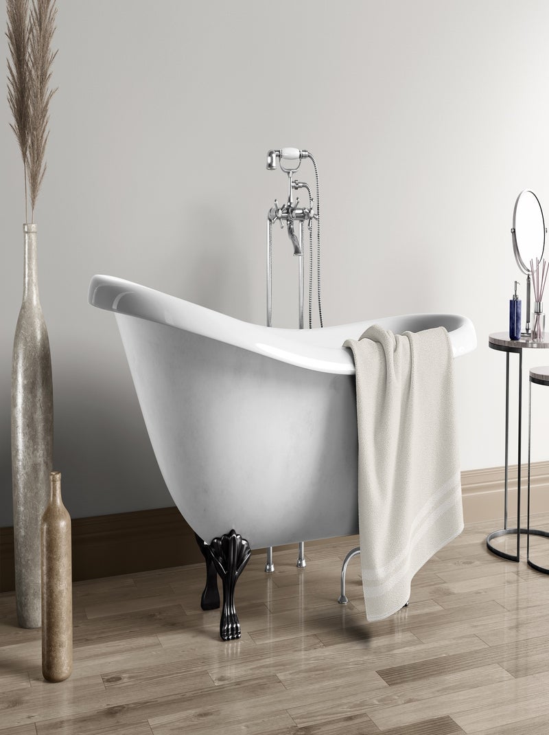 Serviette de toilette uni 100% coton - 500g/m² Beige clair - Kiabi