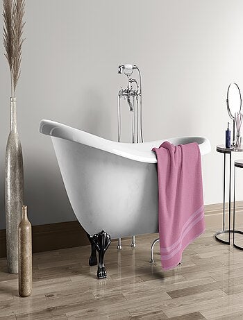 Serviette de toilette uni 100% coton - 500g/m²