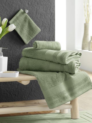 Serviette de Toilette unie 50x90 cm - Collection Tendresse - Éponge 500 g/m²