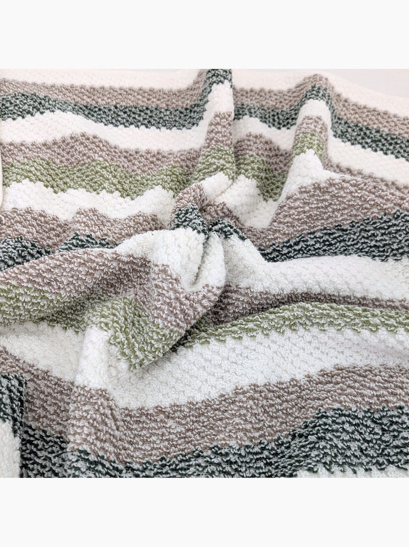 Serviette de toilette VISTA Vert - Kiabi