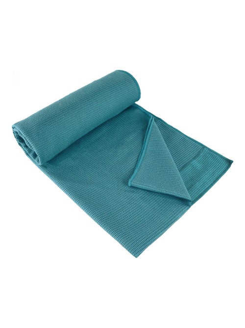 Serviette de yoga 63 x 180 cm antidérapante - Bleu - Vivezen - Kiabi
