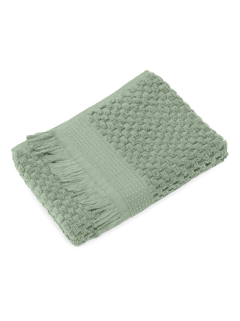 Serviette d'invité 30x50 TETHYS Vert olive - Kiabi