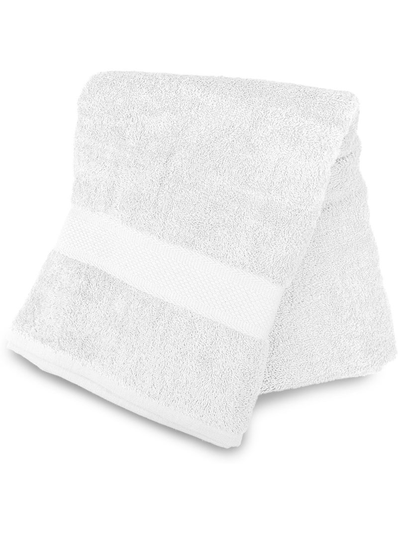 Serviette, Drap de bain en coton 500 gr/m2 LAGUNE par Soleil d'ocre Blanc - Kiabi