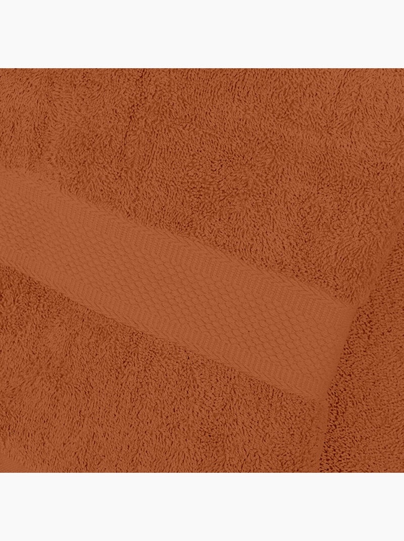 Serviette, Drap de bain en coton 500 gr/m2 LAGUNE par Soleil d'ocre Orange - Kiabi