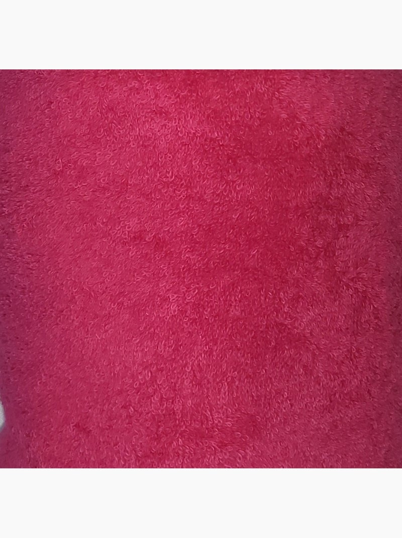 Serviette drap de plage bouclette uni maxi Rose - Kiabi