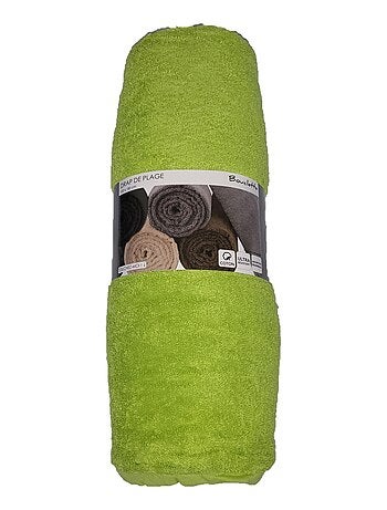 Serviette drap de plage bouclette uni maxi