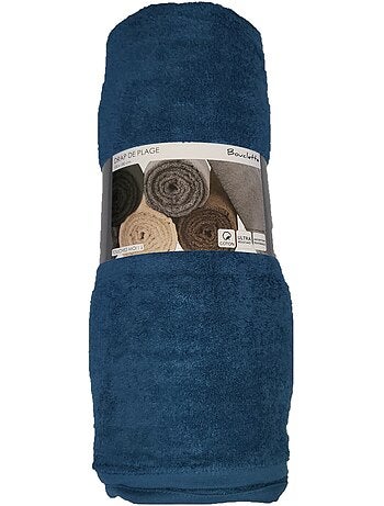 Serviette drap de plage bouclette uni maxi