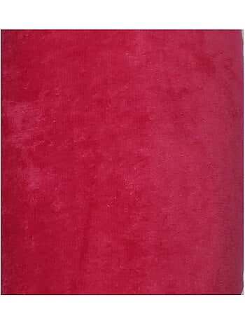 Serviette drap de plage velours 100 x 180 cm uni rose
