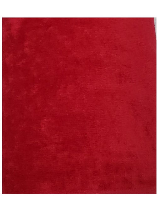 Serviette drap de plage velours 100 x 180 cm uni rouge - Kiabi Serviette drap de plage velours 100 x 180 cm uni rouge - Kiabi