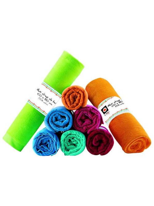 Serviette drap de plage velours uni maxi - Kiabi