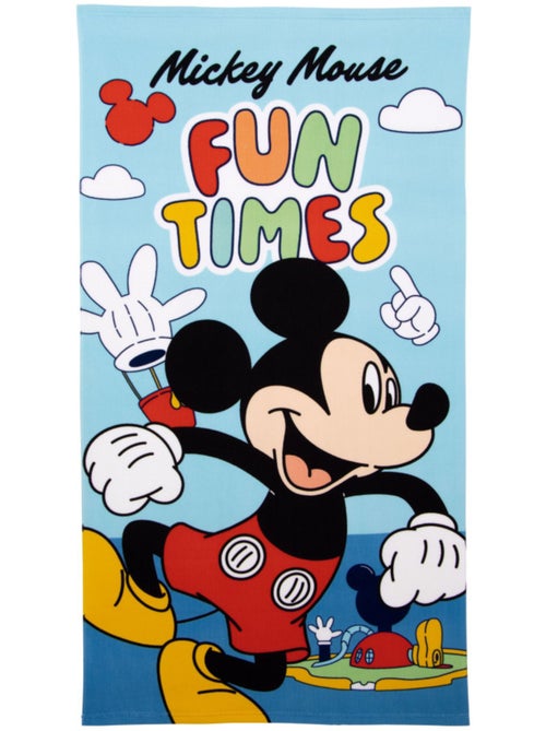 Serviette en microfibre Mickey 70 x 140 cm - Kiabi