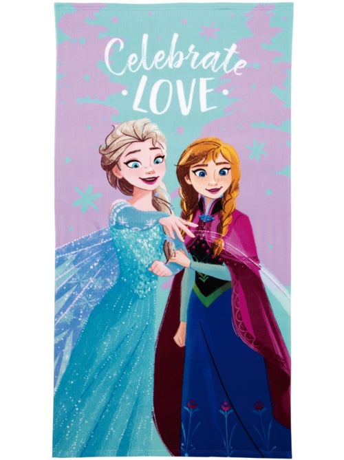 Serviette en microfibre Reine Des Neiges 70x140cm - Kiabi