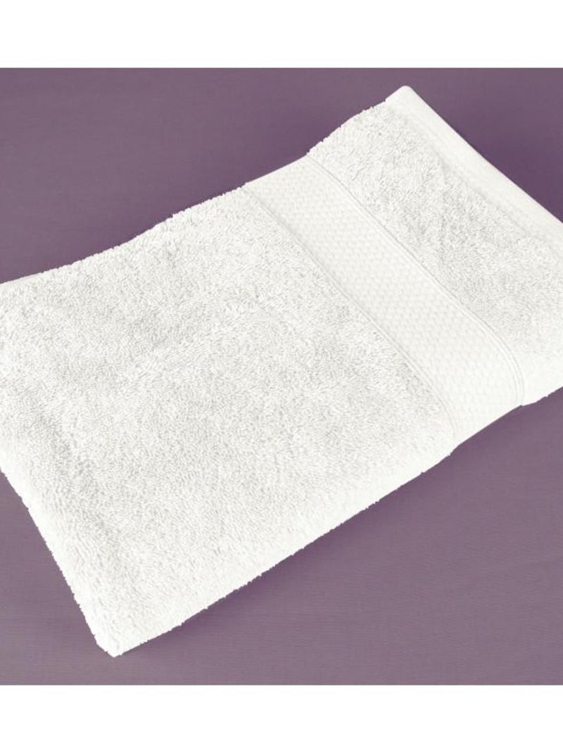 Serviette éponge Naîa 50 x 90 cm / 550 gr/m² Vent du sud - Blanc - Serviette de toilette 50 x 90 cm Blanc - Kiabi
