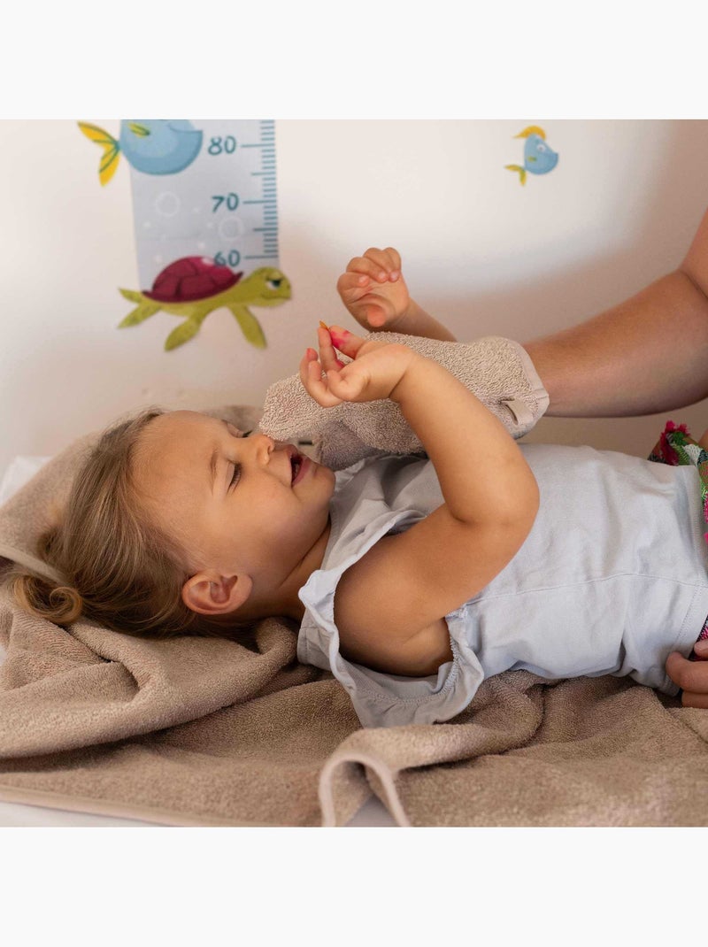 Serviette éponge pour bébé Gris clair - Kiabi