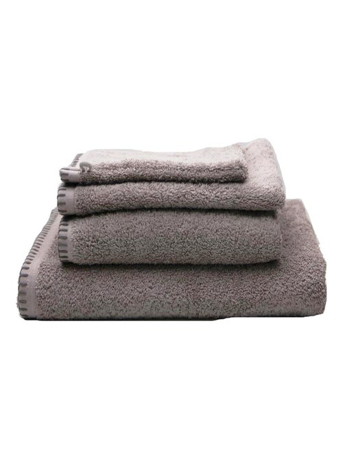 Serviette Grand Hotel surpiqure noire - Kiabi