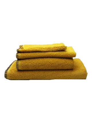Serviette Grand Hotel surpiqure noire