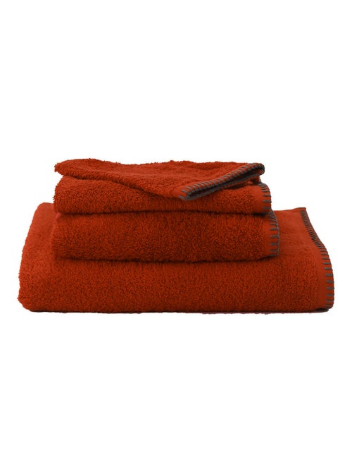 Serviette Grand Hotel surpiqure noire - Kiabi