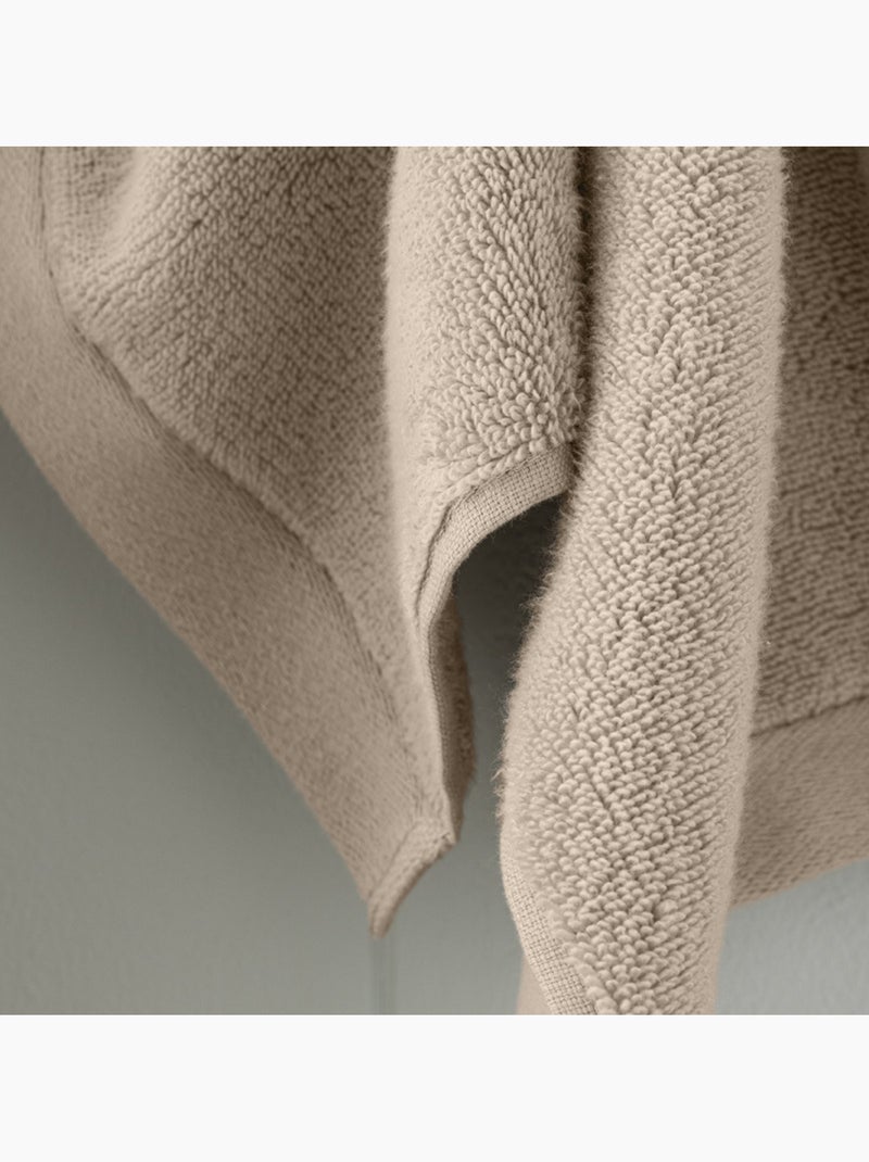 Serviette invité - coton pur - 100% coton Beige - Kiabi