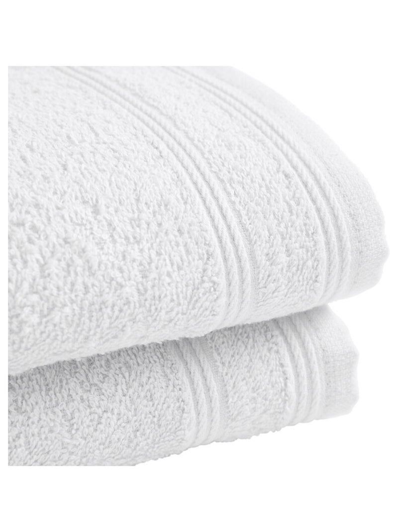Serviette invité - Coton Pur - 100% Coton Blanc - Kiabi