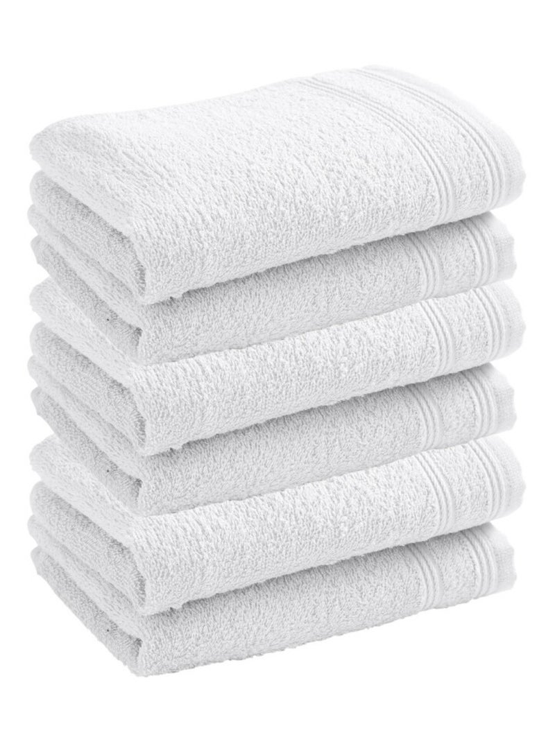 Serviette invité - Coton Pur - 100% Coton Blanc - Kiabi