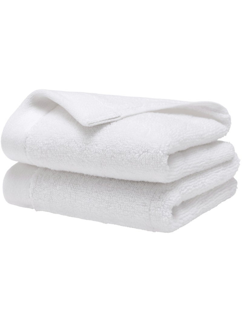 Serviette invité - coton pur - 100% coton Blanc - Kiabi