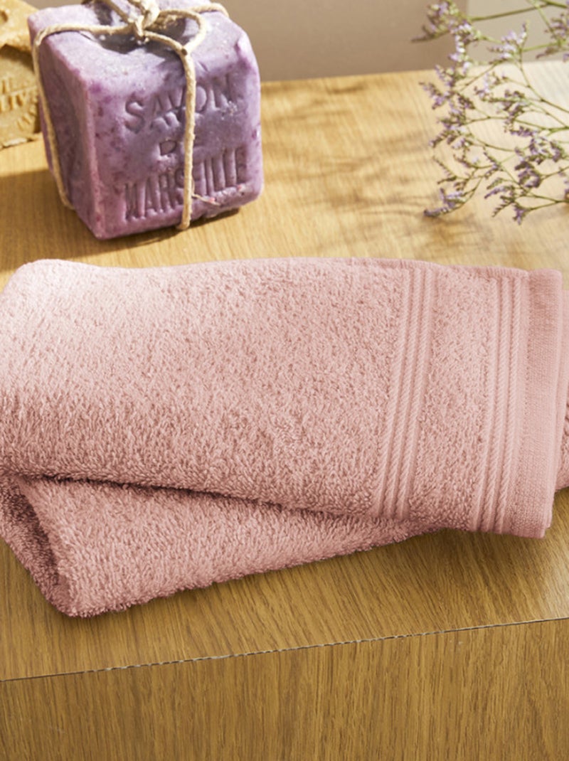 Serviette invité - Coton Pur - 100% Coton Blush - Kiabi