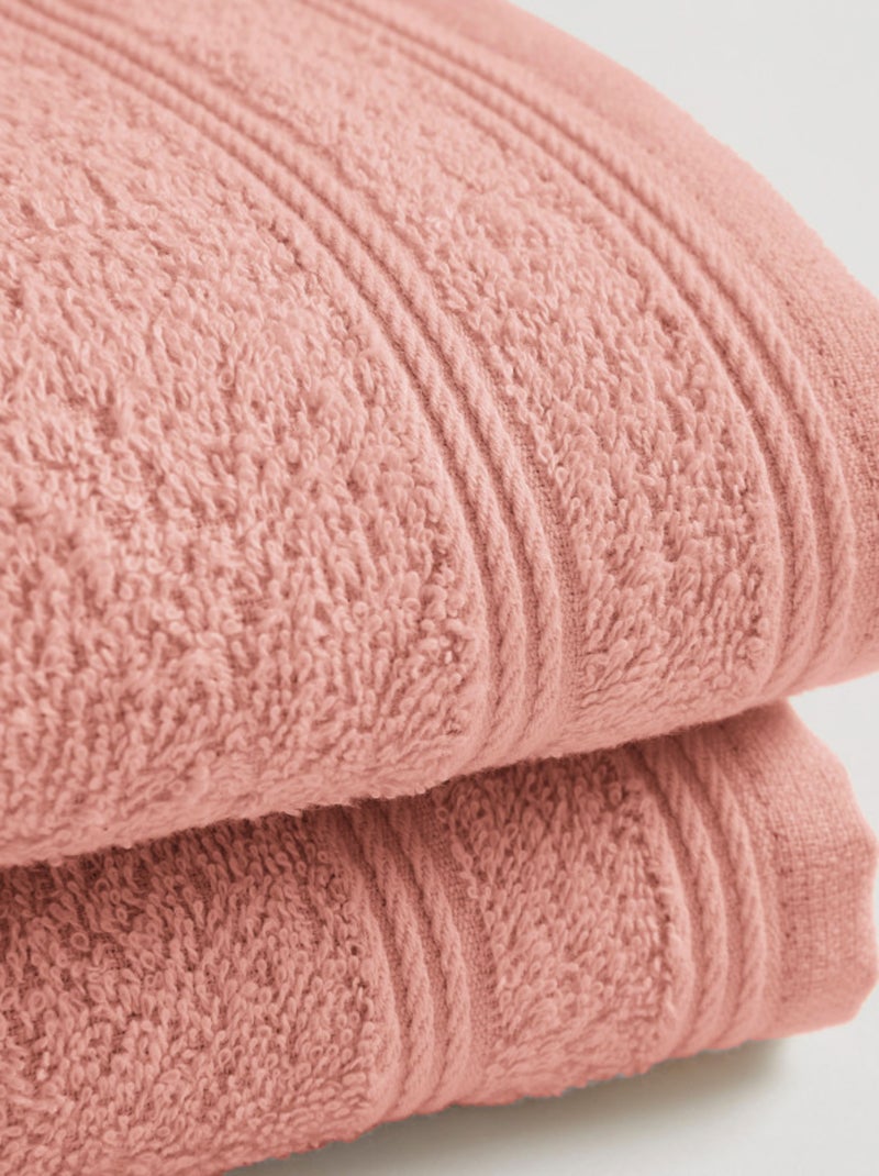 Serviette invité - Coton Pur - 100% Coton Blush - Kiabi
