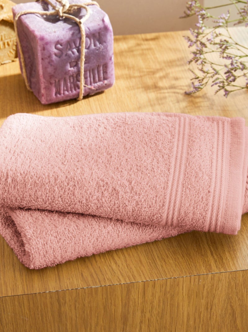Serviette invité - Coton Pur - 100% Coton Blush - Kiabi