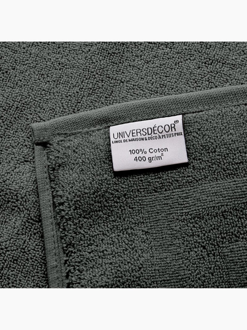 Serviette invité - Coton Pur - 100% Coton Gris - Kiabi