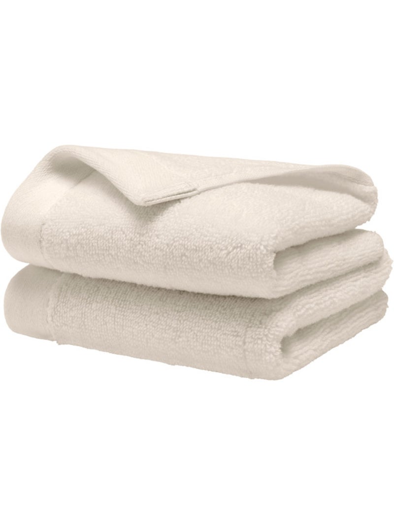 Serviette invité - coton pur - 100% coton Ivoire - Kiabi