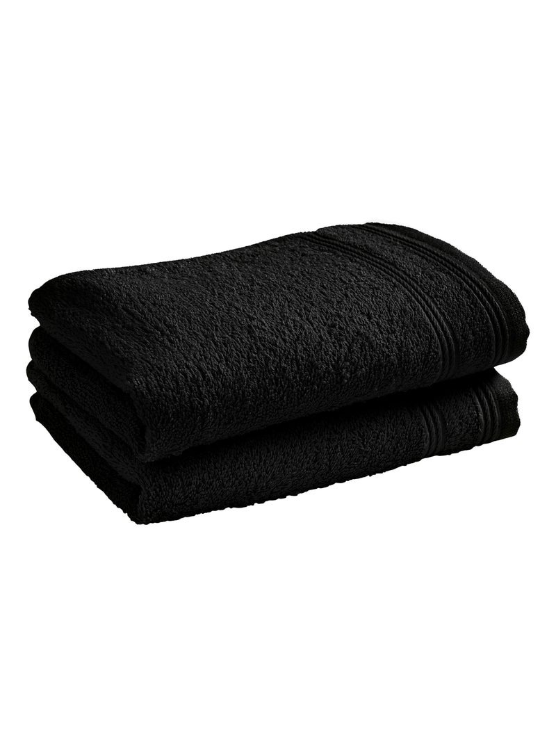 Serviette invité - Coton Pur - 100% Coton Marron foncé - Kiabi