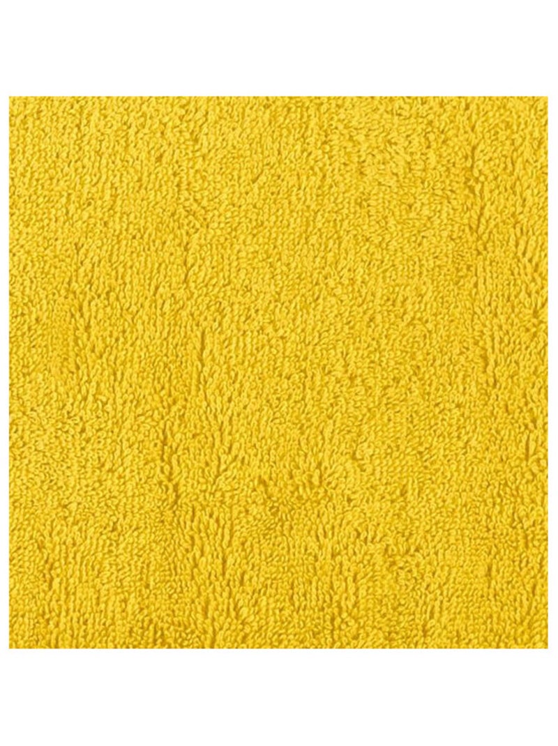 Serviette invité - Coton Pur - 100% Coton peigné longues fibres Safran - Kiabi