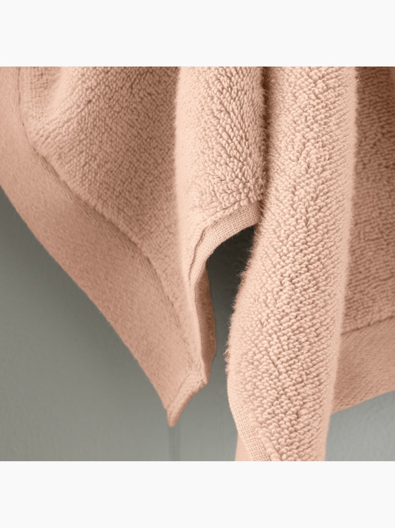 Serviette invité - coton pur - 100% coton Rose - Kiabi