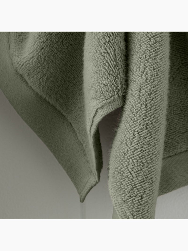 Serviette invité - coton pur - 100% coton Vert - Kiabi