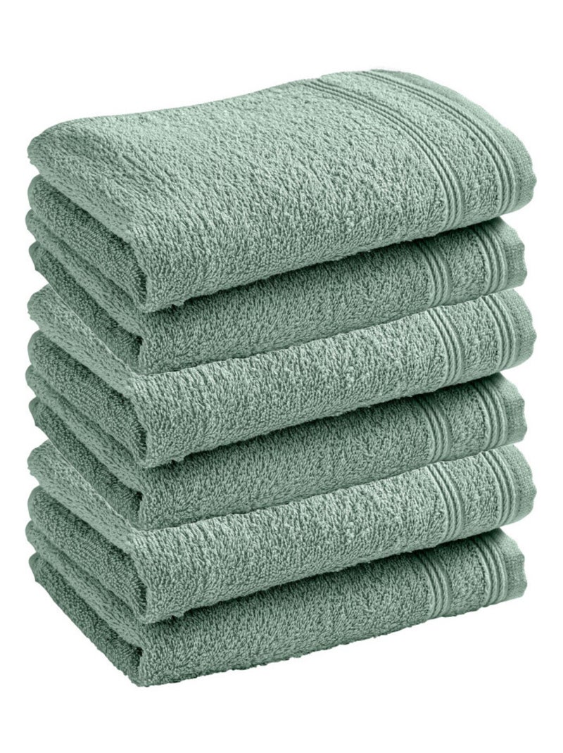 Serviette invité - Coton Pur - 100% Coton Vert menthe - Kiabi