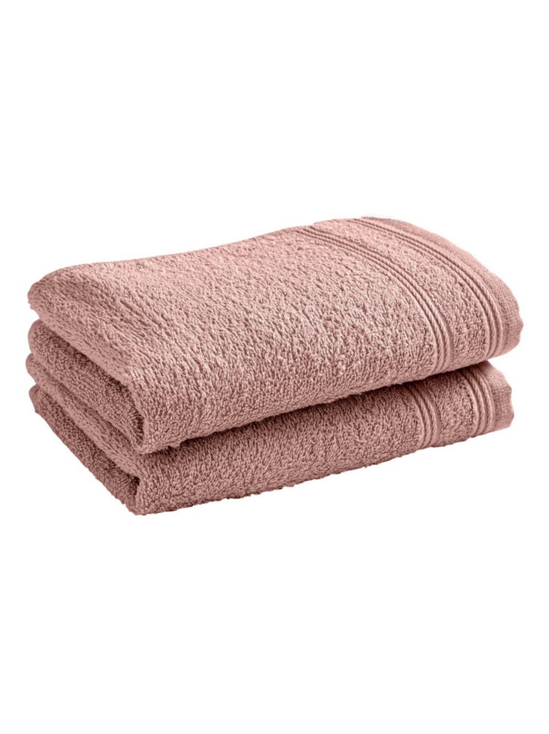 Serviette invité - Coton Pur - 100% Coton Vieux rose - Kiabi