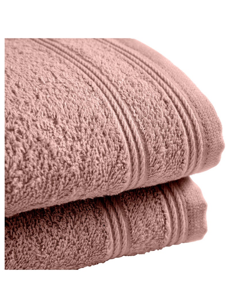 Serviette invité - Coton Pur - 100% Coton Vieux rose - Kiabi