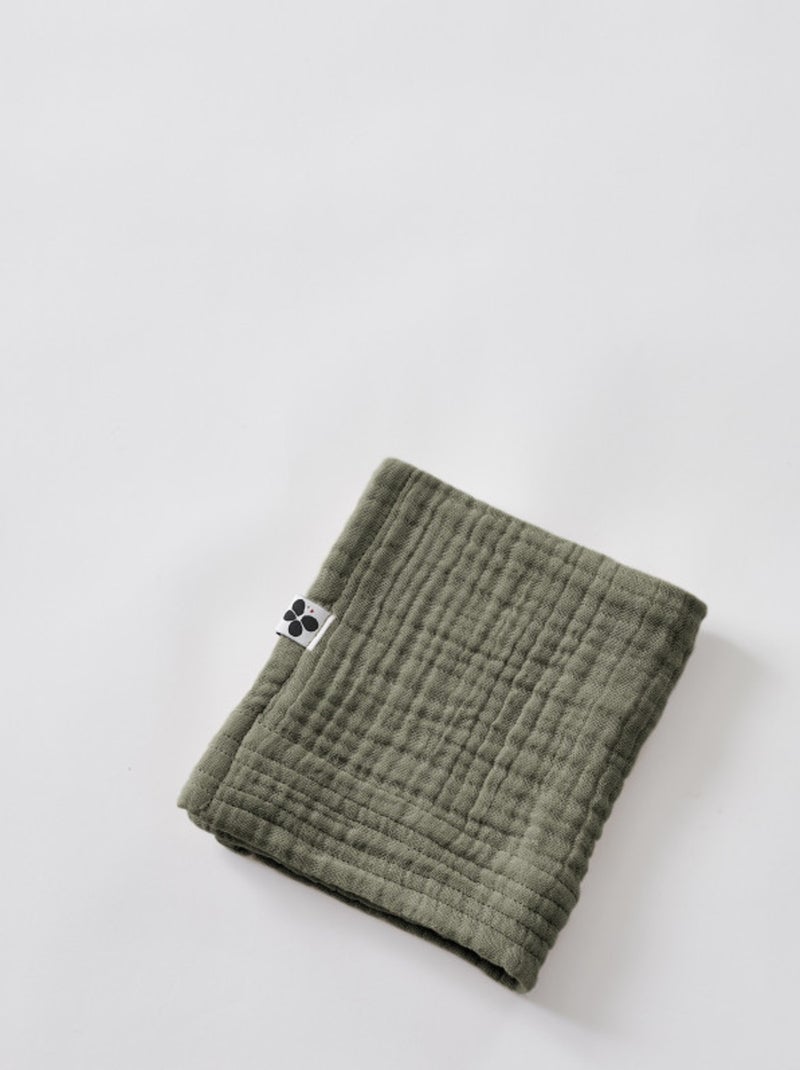 Serviette invité - L'effet papillon - Gaze De Coton Vert chèvrefeuille - Kiabi