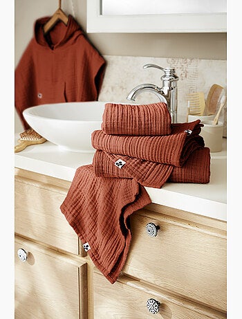 Serviette invité - Quadruple Gaze de Coton 220 g/m² - Gaïa