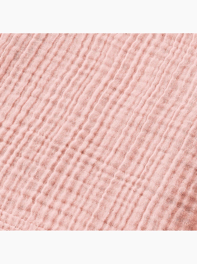 Serviette invité - Quadruple Gaze de Coton 220 g/m² - Gaïa Peche - Kiabi