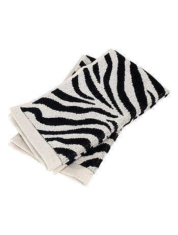 Serviette invité absorbante coton ZEBRA Zèbre