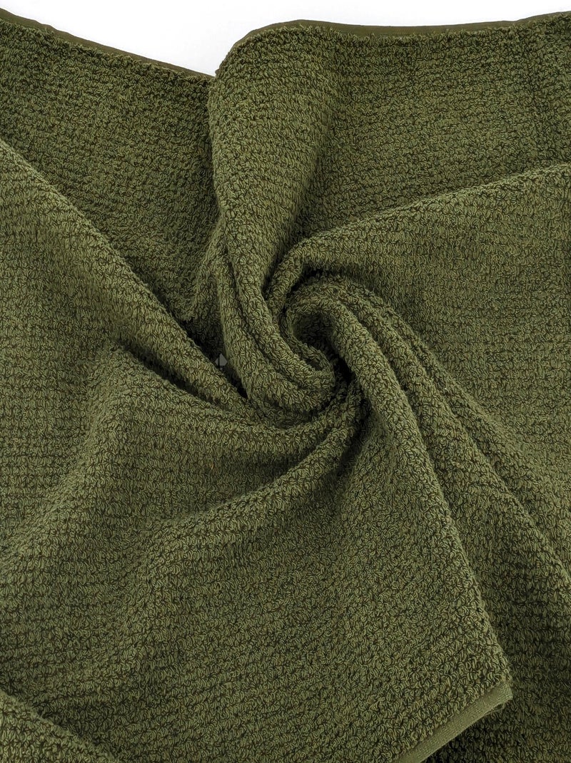 Serviette invité collection INTENSE Vert bouteille - Kiabi