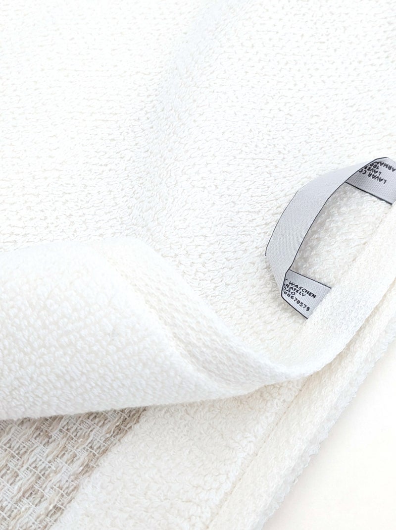 Serviette invité collection MELLOW Blanc - Kiabi
