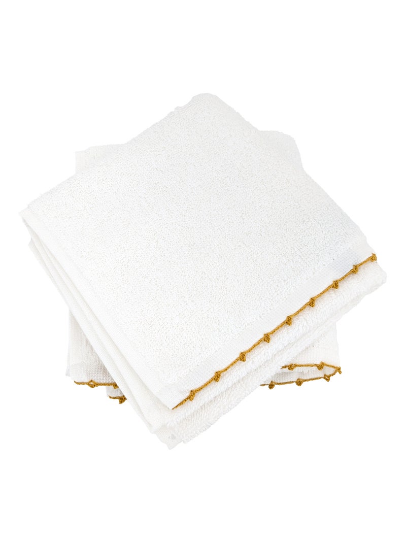 Serviette invité collection ORLA Jaune - Kiabi