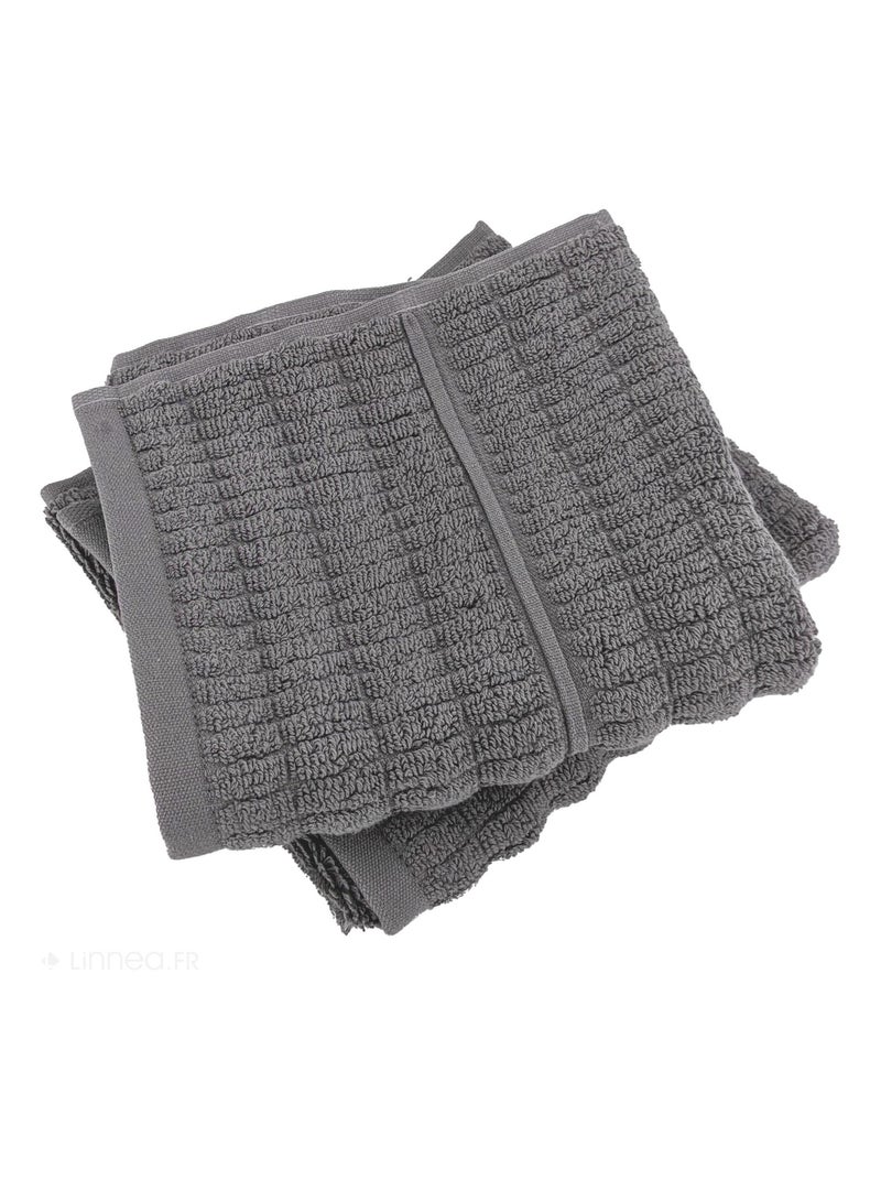 Serviette invité collection SWELL Gris - Kiabi