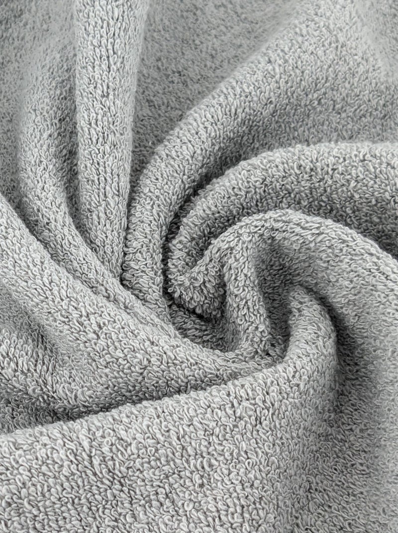 Serviette invité coton CHARM Argent - Kiabi