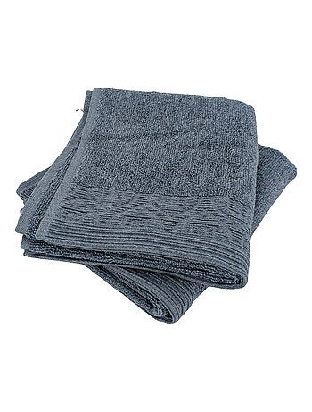 Serviette invité coton collection DENIM Géométrique
