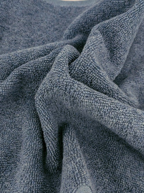 Serviette invité coton collection DENIM Géométrique - Kiabi